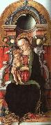 Carlo Crivelli Madonna and Child Enthroned with a Donor oil painting artist